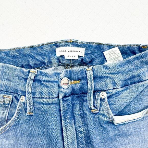 Good American Ankle Straight Leg Denim Jeans Size 4 / 27 GPSTSR873T - Picture 5 of 9